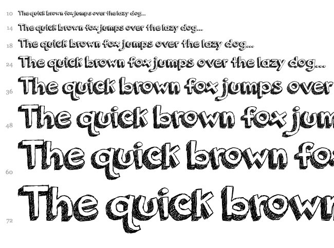 Orange Juice font waterfall